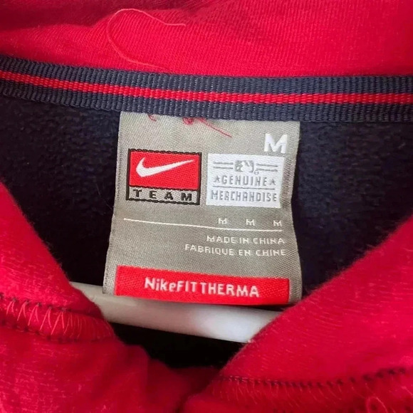 Nike Boston Red Sox Men’s Pullover Hoodie Sweatshirt Blue/Red Sz M - Picture 6 of 8